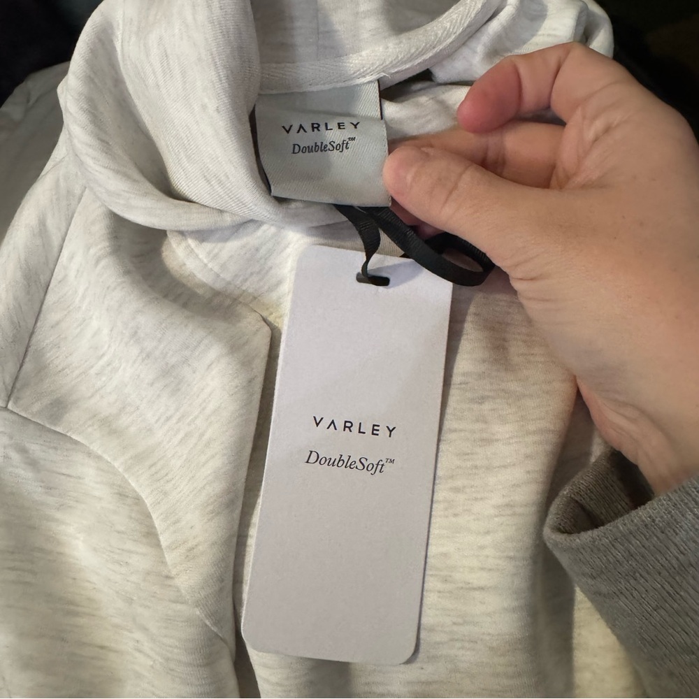 Varley Sophie Ivory Marl DoubleSoft Dress - Picture 10 of 10